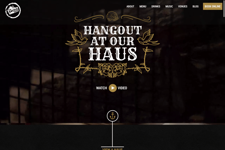 The Smoke Haus website preview